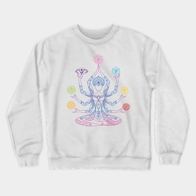 The Goddess of Yoga Crewneck Sweatshirt by UrbanBlazeStudio